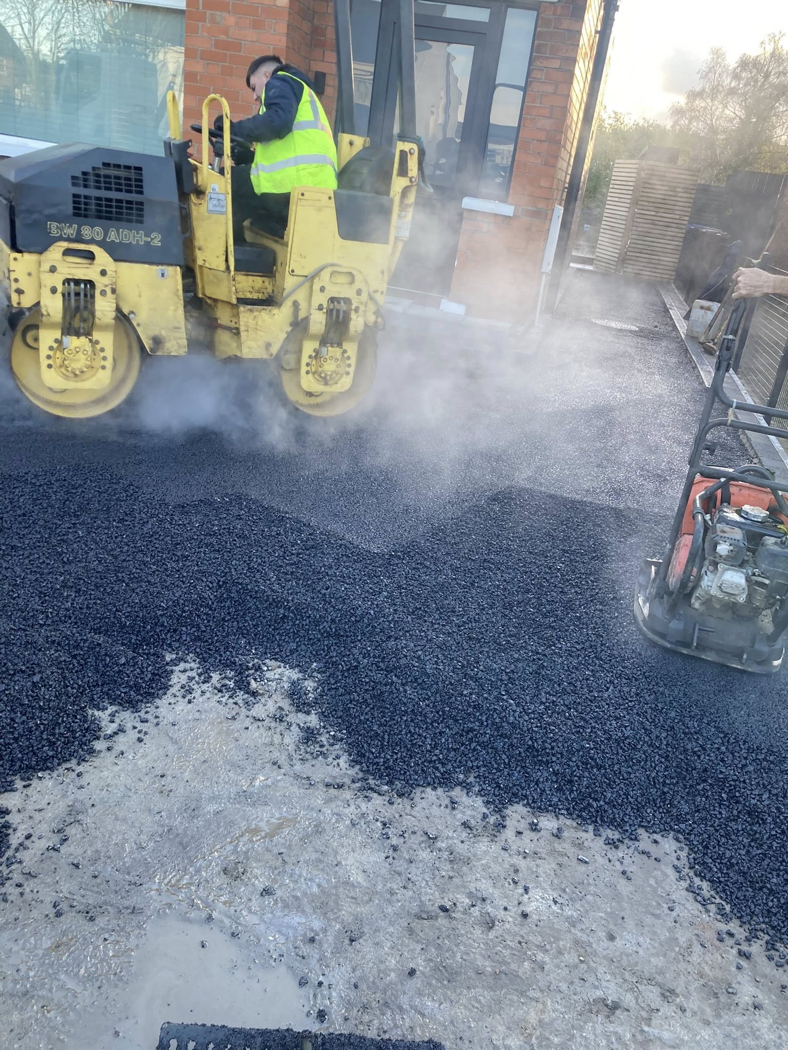 Large commercial yard surfacing in Northern Ireland