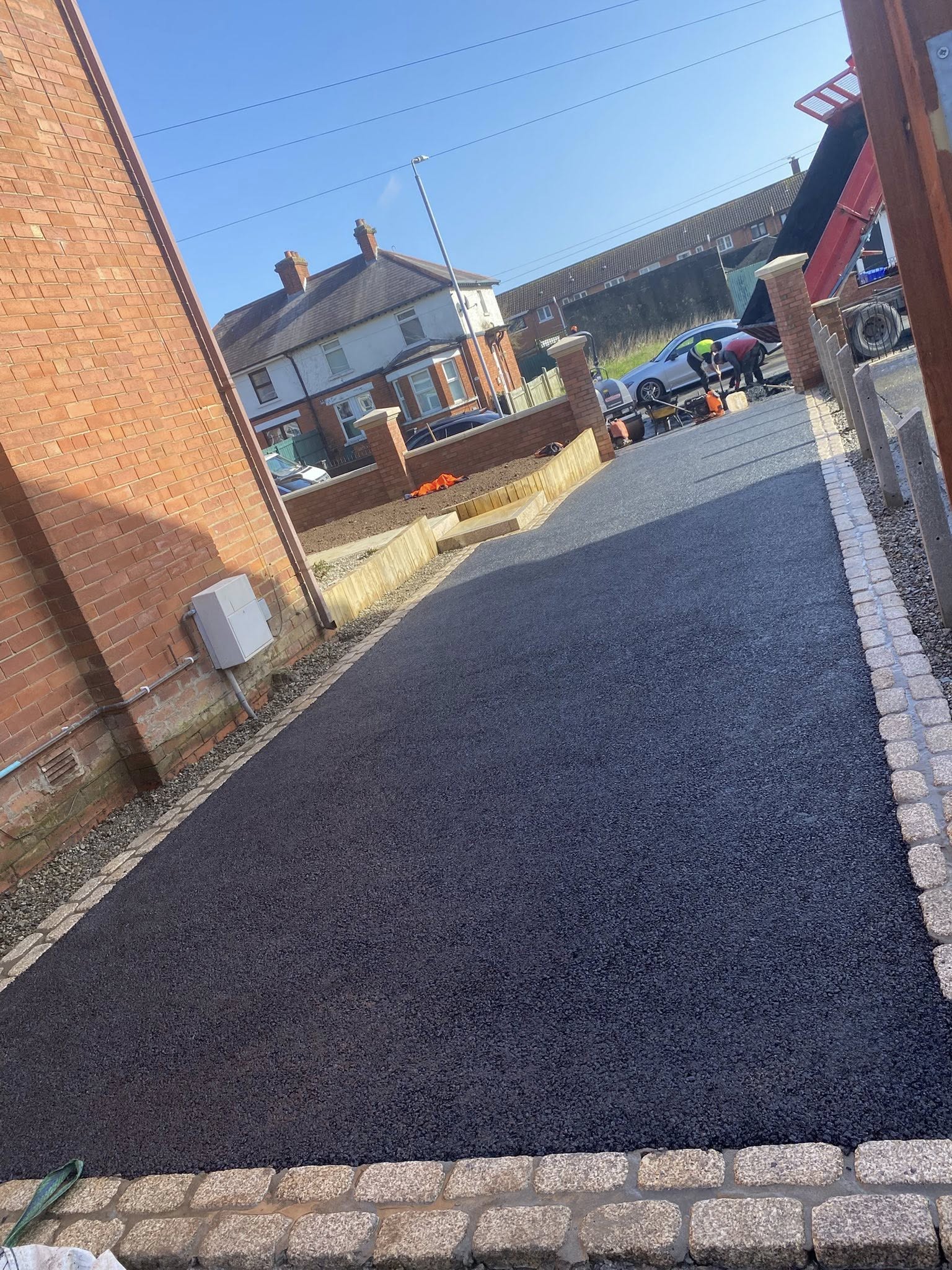 Tarmac surfacing work in progress — CMC Surfacing NI